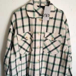 Zara plaid overshirt